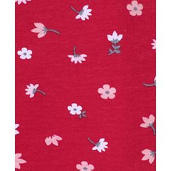 Babyhug 100% Cotton Sleeveless Striped Slips Floral Print Pack of 3 - Red & Pink