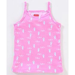 Babyhug 100% Cotton Sleeveless Slips Striped Pack of 5 - Blue & Pink