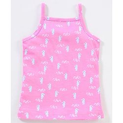 Babyhug 100% Cotton Sleeveless Slips Striped Pack of 5 - Blue & Pink