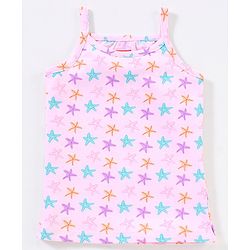 Babyhug 100% Cotton Sleeveless Slips Striped Pack of 5 - Blue & Pink