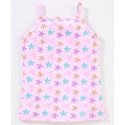 Babyhug 100% Cotton Sleeveless Slips Striped Pack of 5 - Blue & Pink