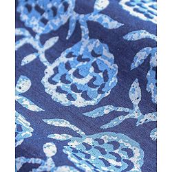 Babyhug 100% Cotton Full Sleeves Kurta With Payjama Set Embroidered - Indigo