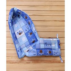 Babyhug Cotton lovely Friends Print Sleeping Bag - Blue