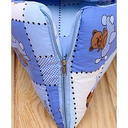 Babyhug Cotton lovely Friends Print Sleeping Bag - Blue