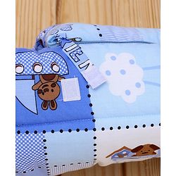 Babyhug Cotton lovely Friends Print Sleeping Bag - Blue