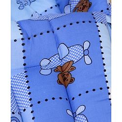 Babyhug Cotton lovely Friends Print Sleeping Bag - Blue