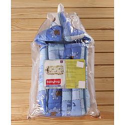 Babyhug Cotton lovely Friends Print Sleeping Bag - Blue