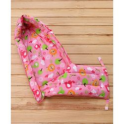 Babyhug Cotton Jungle Safari Print Sleeping Bag - Pink