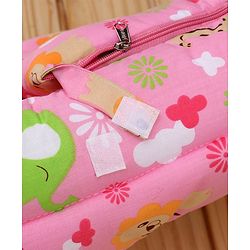 Babyhug Cotton Jungle Safari Print Sleeping Bag - Pink