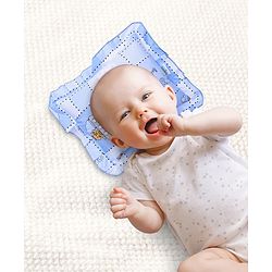 Babyhug Lovely Friends Print Pillow - Blue