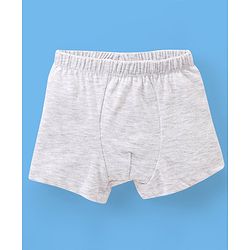 Babyhug 100% Cotton Knit Boxers Striped & Wild Animal Print Pack of 3 - Orange Grey & Blue