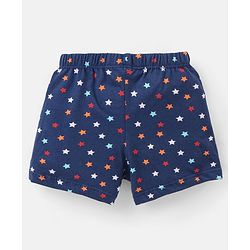 Babyhug 100% Cotton Star & Stripe Print Briefs Pack of 3 - Blue & Red