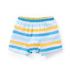 Babyhug 100% Cotton Briefs Pack of 3 Squirrel Print - Yellow & Blue