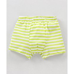 Babyhug 100% Cotton Striped & Teddy Print Briefs Pack of 3 - Turquoise Green & Orange