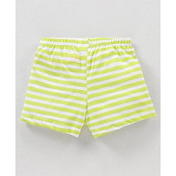 Babyhug 100% Cotton Striped & Teddy Print Briefs Pack of 3 - Turquoise Green & Orange
