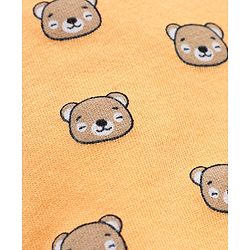 Babyhug 100% Cotton Striped & Teddy Print Briefs Pack of 3 - Turquoise Green & Orange