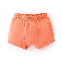 Babyhug 100% Cotton Briefs Stripes & Milkpack Print Pack of 3 - Orange White & Blue