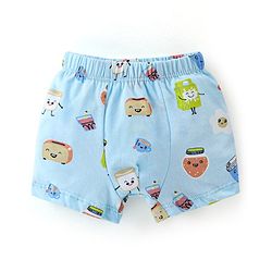 Babyhug 100% Cotton Briefs Stripes & Milkpack Print Pack of 3 - Orange White & Blue