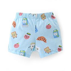 Babyhug 100% Cotton Briefs Stripes & Milkpack Print Pack of 3 - Orange White & Blue