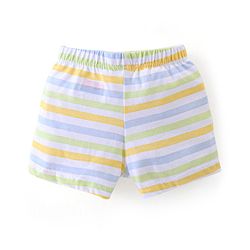 Babyhug 100% Cotton Briefs Stripes & Milkpack Print Pack of 3 - Orange White & Blue