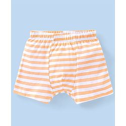 Babyhug 100% Cotton Briefs Stripes & Dino Print Pack of 3- Blue & White