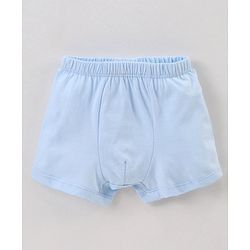 Babyhug 100% Cotton Briefs Stripes & Car Print Pack of 3- Blue & White