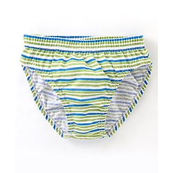 Babyhug 100% Cotton Briefs Football Print Pack of 3 - Blue & Green