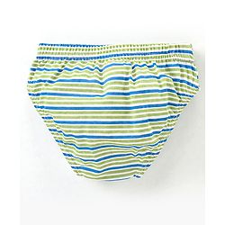 Babyhug 100% Cotton Briefs Football Print Pack of 3 - Blue & Green