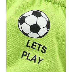 Babyhug 100% Cotton Briefs Football Print Pack of 3 - Blue & Green