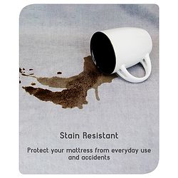 Babyhug Waterproof 100% Terry Cotton Breathable Fitted Mattress Protector Cover- Maroon