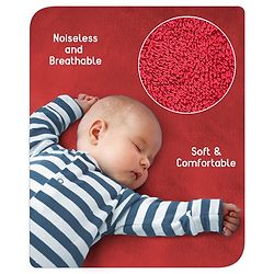 Babyhug Waterproof 100% Terry Cotton Breathable Fitted Mattress Protector Cover- Maroon