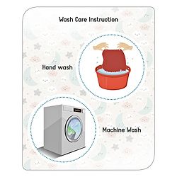 Babyhug Waterproof 100% Terry Cotton Breathable Fitted Mattress Protector Cover- Maroon