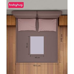 BabyhugWaterproof 100% Terry Cotton Breathable Fitted Mattress Protector Cover- Grey