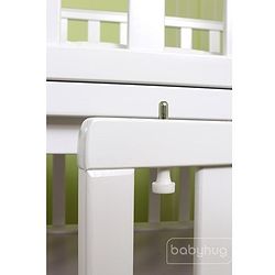 Babyhug Chester 3 in 1 Rocking Cot Cum Junior Bed With Mattress - White