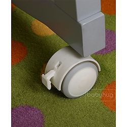 Babyhug Chester 3 in 1 Rocking Cot Cum Junior Bed With Mattress - White