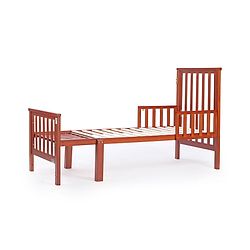 Babyhug Chester 3 In 1 Rocking Cot Cum Junior Bed With Mattress - Dark Brown