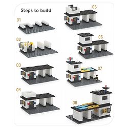 Babyhug Premium City Concept 260 Pcs Blocks with Base Plate| Creative Construction Set and Interlocking Toy| Educational and Learning Toy for Children| BIS Certified| Non-Toxic