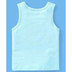 Babyhug 100% Cotton Sleeveless Sando Striped & Dino Print Pack of 3 - Orange White & Blue