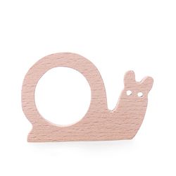 Babyhug Snail And Hippo Shaped Teether - Beige