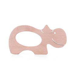 Babyhug Snail And Hippo Shaped Teether - Beige
