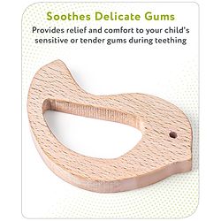 Babyhug Snail And Hippo Shaped Teether - Beige