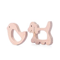 Babyhug Snail And Hippo Shaped Teether - Beige