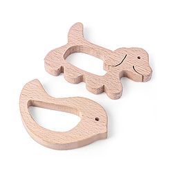 Babyhug Snail And Hippo Shaped Teether - Beige