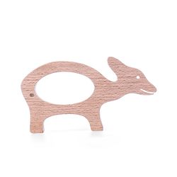 Babyhug Snail And Hippo Shaped Teether - Beige