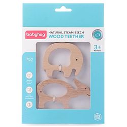 Babyhug Snail And Hippo Shaped Teether - Beige