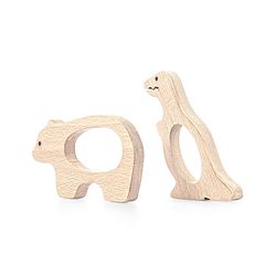 Babyhug Snail And Hippo Shaped Teether - Beige