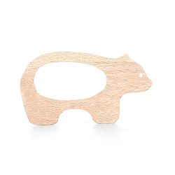 Babyhug Snail And Hippo Shaped Teether - Beige
