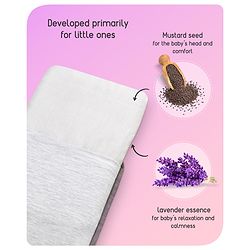 Babyhug Rai Pillow With Lavender Essential Oil- White Melange