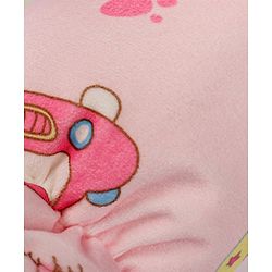 Babyhug Feeding Bottle Cover Bear Print Pink- Fits up to 260 ml