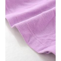 Babyhug 100% Cotton Sleeveless Solid Frock With Bloomer - Lilac